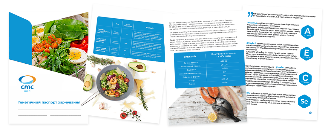 Генетичний паспорт харчування