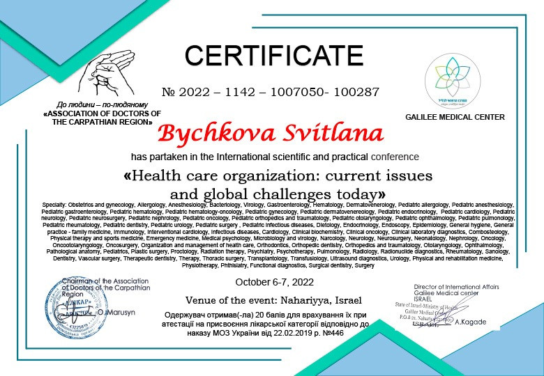 Міжнародний сертифікат 